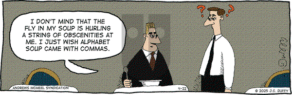 The Fusco Brothers on Tuesday April 22, 2025 Comic Strip