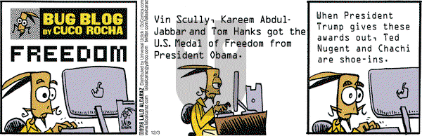 La Cucaracha on Saturday December 3, 2016 Comic Strip