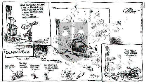 Pat Oliphant on Thursday November 4, 1993 Comic Strip