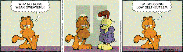 Garfield on Wednesday November 1, 2017 Comic Strip