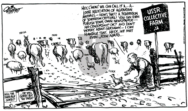 Pat Oliphant - Wednesday June 13, 1990 Comic Strip