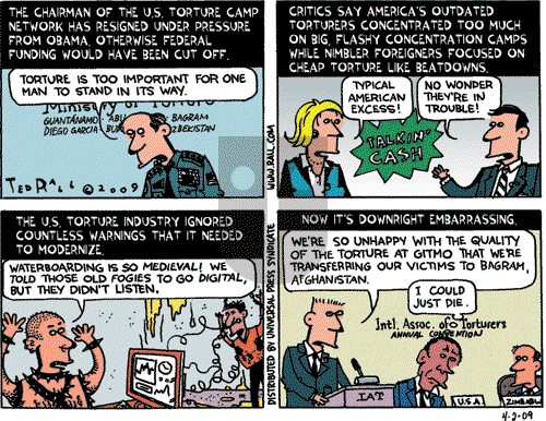 Ted Rall on Thursday April 2, 2009 Comic Strip