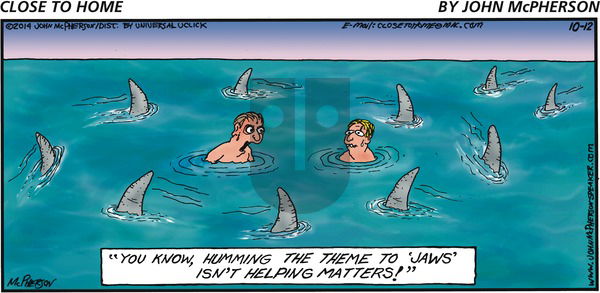 Close to Home on Sunday October 12, 2014 Comic Strip