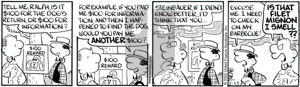Drabble on Thursday May 23, 2002 Comic Strip