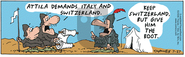 Frank and Ernest on Wednesday July 27, 2005 Comic Strip