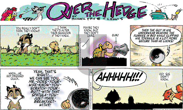 Over the Hedge on Sunday September 18, 2011 Comic Strip