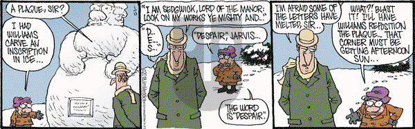 Monty on Thursday January 11, 2018 Comic Strip