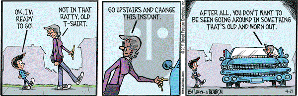 Grand Avenue on Thursday April 21, 2011 Comic Strip