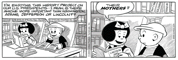 Nancy - Tuesday February 8, 2005 Comic Strip