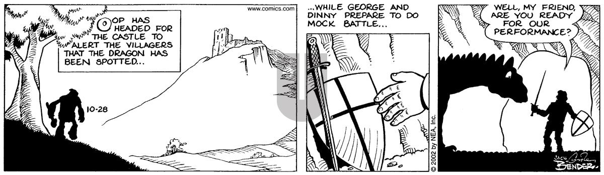 Alley Oop - Monday October 28, 2002 Comic Strip
