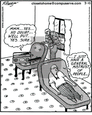 Close to Home on Monday March 10, 2003 Comic Strip