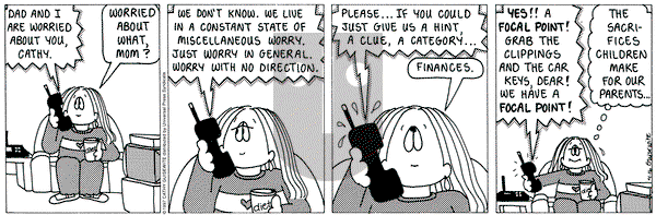 Cathy Classics on Wednesday April 16, 1997 Comic Strip
