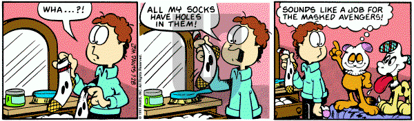 Garfield on Wednesday July 28, 1993 Comic Strip