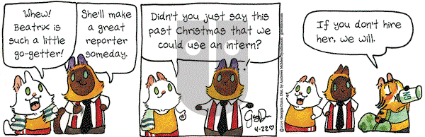 Breaking Cat News on Monday April 22, 2019 Comic Strip