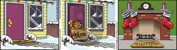 Garfield on Monday December 24, 2012 Comic Strip