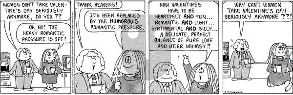 Cathy Classics - Wednesday February 14, 2024 Comic Strip