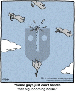 In the Bleachers on Friday April 24, 2020 Comic Strip