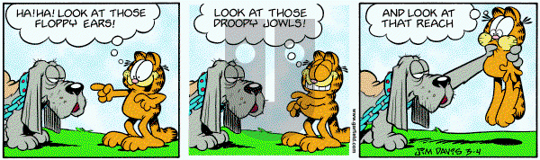 Garfield on Sunday March 15, 1998 Comic Strip