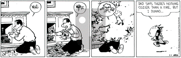 Calvin and Hobbes on Saturday February 4, 1995 Comic Strip