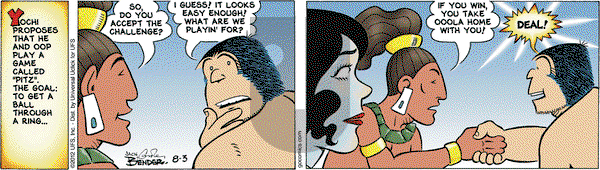 Alley Oop on Friday August 3, 2012 Comic Strip