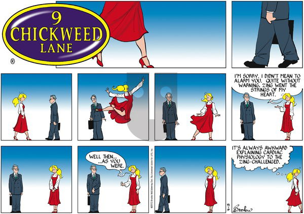9 Chickweed Lane on Sunday April 15, 2012 Comic Strip
