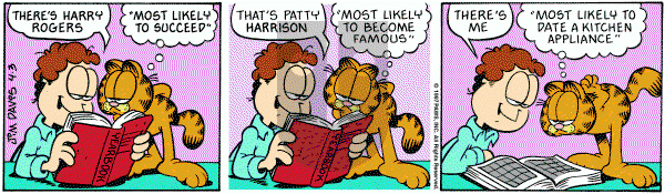 Garfield on Thursday April 3, 1997 Comic Strip