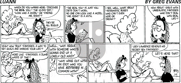 Luann on Sunday March 5, 1995 Comic Strip
