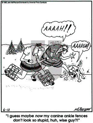 Close to Home on Saturday June 12, 1993 Comic Strip