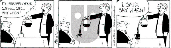 The Born Loser on Thursday November 13, 1997 Comic Strip