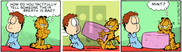 Garfield on Friday October 15, 1993 Comic Strip