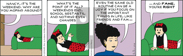 Nancy on Saturday February 9, 2019 Comic Strip