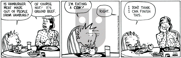 Calvin and Hobbes on Friday October 22, 1993 Comic Strip