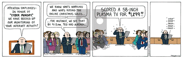 Cathy Classics - Monday November 30, 2009 Comic Strip