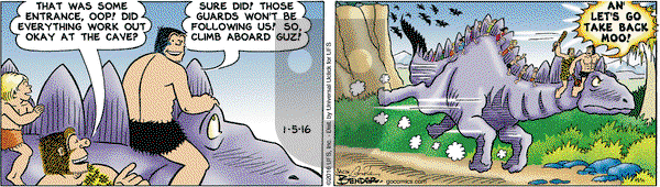 Alley Oop on Tuesday January 5, 2016 Comic Strip