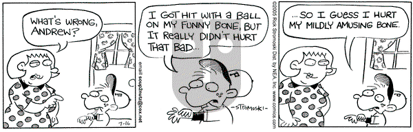 Soup to Nutz - Old on Saturday July 16, 2005 Comic Strip