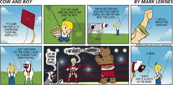 Cow and Boy Classics on Sunday April 6, 2008 Comic Strip