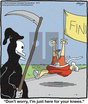 In the Bleachers on Tuesday March 24, 2020 Comic Strip