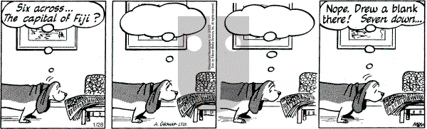 Fred Basset on Monday January 28, 2002 Comic Strip