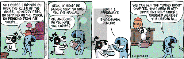 Pooch Cafe on Friday April 22, 2016 Comic Strip