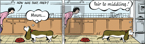 Fred Basset on Tuesday April 20, 2021 Comic Strip