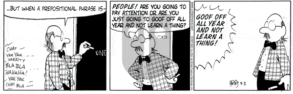 Luann on Wednesday September 3, 1997 Comic Strip
