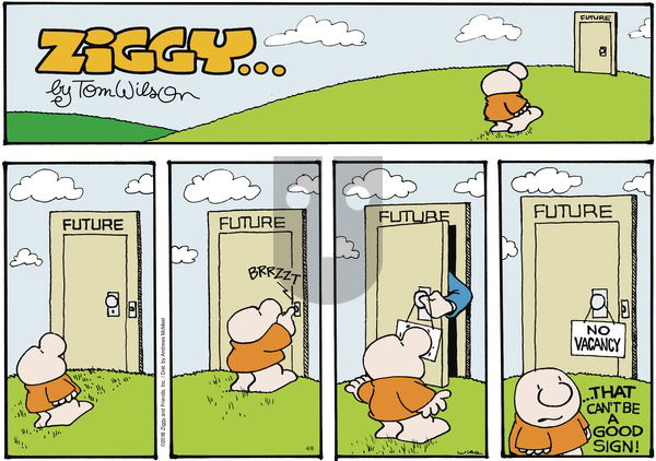 Ziggy on Sunday April 8, 2018 Comic Strip