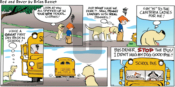 Red and Rover on Sunday September 6, 2009 Comic Strip