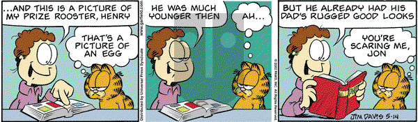 Garfield on Tuesday May 14, 2002 Comic Strip