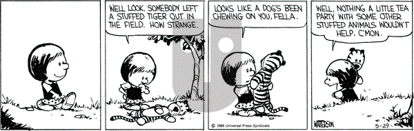 Calvin and Hobbes on Thursday May 29, 1986 Comic Strip