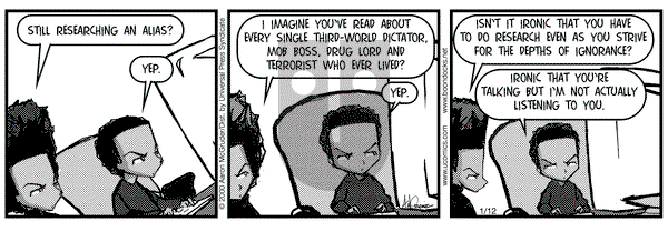 The Boondocks on Friday January 12, 2001 Comic Strip