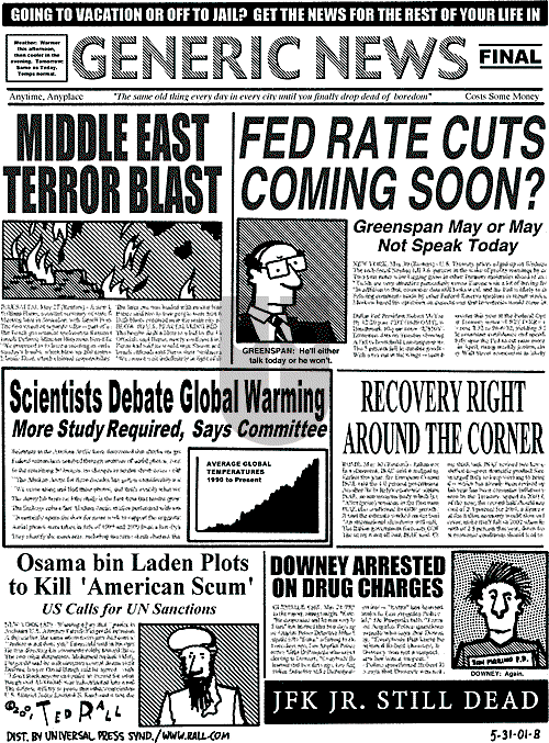 Ted Rall on Saturday June 2, 2001 Comic Strip