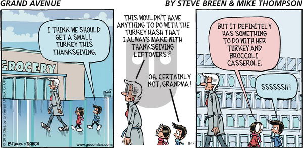 Grand Avenue on Sunday November 17, 2013 Comic Strip