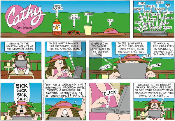 Cathy Classics on Sunday July 17, 2011 Comic Strip