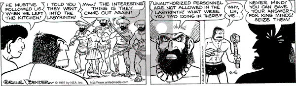 Alley Oop on Friday June 6, 1997 Comic Strip